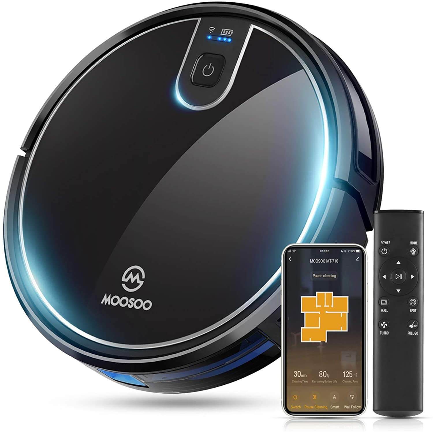 MOOSOO Robot Vacuum Wi-Fi Connectivity